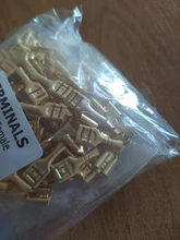 Connector Electric-Wire-Connectors-Set Car-Speaker Crimp-Terminal And 100pcs/Lot Gold