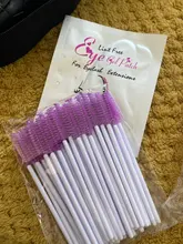 Varita de máscara para cejas, cepillo Spoolie, 50 unidades/juego, venta al por mayor, varitas desechables para pestañas, cepillo para la extensión de pestañas