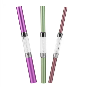 

3Pcs/Set Double-ended Different Size C Curve Rhinestone Metal Acrylic Nail Art Tips French Shaping Rod Stick Tube Manicure Tools