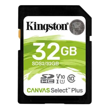 

Capacity memory Canvas Select Plus SDHC card 32 GB Class 10 / UHS-I speed 100 MB / sKINGSTON9.53