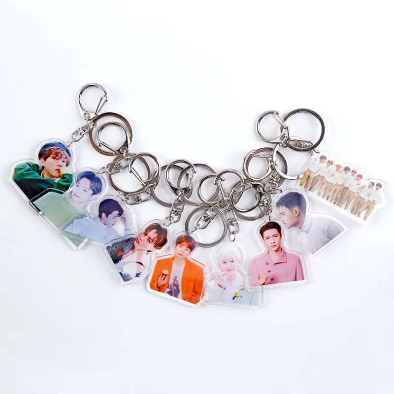 

K POP EXO Keychain Acrylic Keyring Photo Key Holder EXO-SC The War BAEKHYUN XIUMIN SEHUN CHANYEOL D.O. YG343