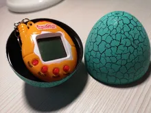 Vaso de dinosaurio en forma de huevo para mascota electrónica, Tamagotchis electrónico de juguete, multicolor, Virtual, ciber Digital, regalo de Navidad