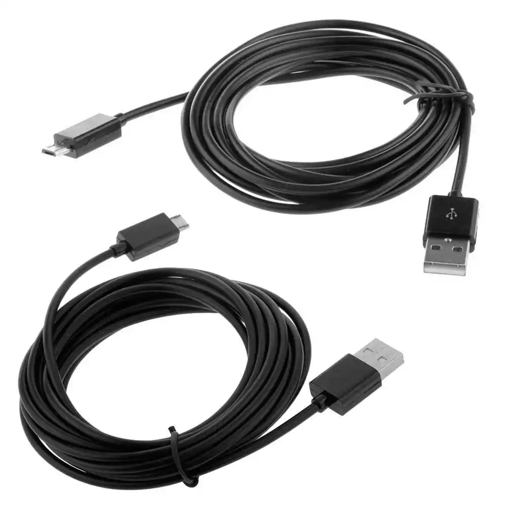 OcioDual синхронизации данных Зарядное устройство кабель USB к Micro 5 Pin 3M Черный для Playstation Dualshock 4 PS4 Xbox один контроллер