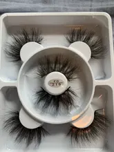 100% de visón pestañas postizas pestañas entrelazadas Natural pestañas falsas longitud 25mm maquillaje 3D extensión de pestañas de visón pestañas belleza