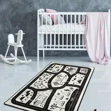 Antdecor круглый коврик для ванной с тематикой City Taund 4" 100 см