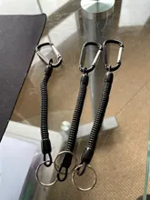 1 Uds llavero táctico retráctil primavera elástico cuerda de seguridad de herramienta senderismo Camping Anti-perdido por teléfono al aire libre senderismo campamento