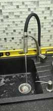 Kitchen-Faucets Sinks Deck Single-Handle Mounted-Crane Pull-Down Chrome-Mixer with Rubber-Design