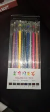 Juego de 8 colores de pluma con brillo, resaltador que cambia de Color, marcador de Flash, Gel, plumas de dibujo, álbum de recortes, diario, papelería, escuela
