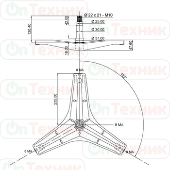 

Cross for washing machine LG