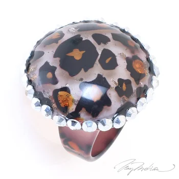 

Ring Methacrylate CiR1ZIR1 Animal Print Collection CROWN EXPIRED