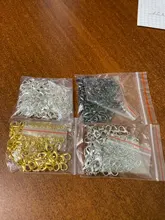 50 Uds. De cierres de langosta de Metal, 10, 12 y 14mm, ganchos con anillos de salto, conectores de corchetes de Color dorado, accesorios para collar, fabricación de joyas