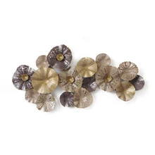 Золотые настенные украшения(135X69x27) BigBuy Home