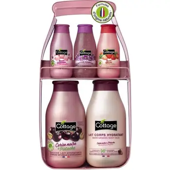 

COTTAGE Shower black cherry and pistachio.