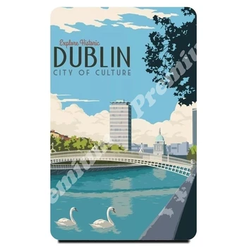 

Ireland souvenir magnet vintage tourist poster