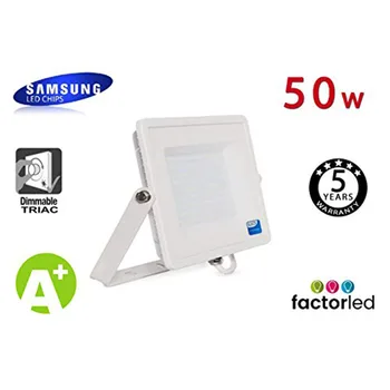 

Foco Proyector LED Exterior SAMSUNG Blanco 50W IP65 Dimable Triac 5 Años de Garantía