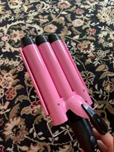 Rizador de pelo profesional de cerámica, rizador de pelo de Triple barril, herramientas de estilismo