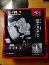 Kit de Afeitadora eléctrica con pantalla digital, Afeitadora eléctrica para Barba, seco y mojado, para hombre, máquina de afeitar facial y corporal