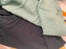 Elinfant-edredón de algodón de muselina lavable para bebé recién nacido, Toalla de baño de gasa blanca y negra, 2 uds.