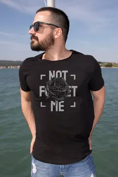 

Angemiel Wear Forget Me Cotton Black Male T-Shirt