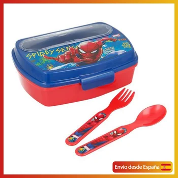 

Fiambrera for niñ @ s, ideal for breakfasts or snacks, SPIDERMAN, DUMBO, STAR WARS DARTH VADER