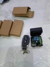 Interruptor de Control remoto inalámbrico Universal, 433 Mhz, CC de 12V, 1CH, módulo receptor por relé y Control de bloqueo electrónico de TRANSMISOR DE RF, bricolaje