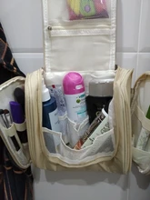 Neceser de viaje de nailon impermeable Unisex, bolsa de cosméticos para mujer, bolsas para maquillaje de viaje colgantes, Kits de aseo y de higiene