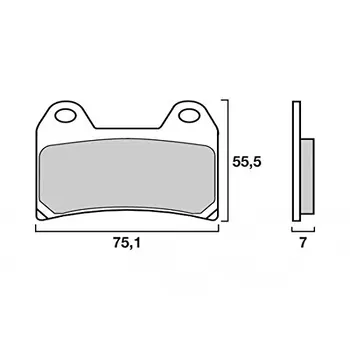 

796 MONSTER/hypermot = 07bb19 in 7 mm - Brembo 07bb3635
