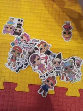 Pegatinas de LOL aleatorio para niños, adhesivos de muñecas de personalidad, pegatinas de grafiti, Maleta, maletero de coche, guitarra, impermeable, PVC, 50 Uds.