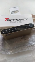 TOPROAD-altavoz HIFI con Bluetooth, barra de sonido portátil inalámbrica, Supergraves, con micrófono, TF, FM, Radio, USB