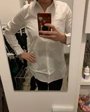 White Blouse Button-Shirt Tunics Cotton Long-Tops Plus-Size Feminine
