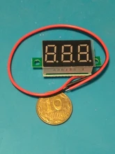 Mini Módulo de pantalla LED Digital, bricolaje, rojo y azul, voltímetro de DC2.5V-32V DC0-100V, medidor de contador de voltaje, Panel para motocicleta y coche