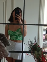 Rapcopter-faldas plisadas de cintura alta para mujer, minifaldas fruncidas Y2K de estilo Retro, color blanco, ropa de calle, para fiestas de los 90, 2020