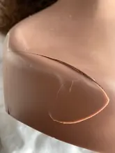 Cabeza de Maniquí de mujer, modelo de cabeza de peluca, soporte de exhibición de sombrero de joyería, soporte para pelucas de Color café, cabeza de entrenamiento