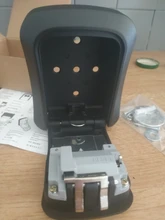 Caja de bloqueo de llave MOOL, caja de seguridad de llave de aleación de aluminio montada en pared, a prueba de agua, caja de bloqueo de llave de combinación de 4 dígitos para interior Outdoo