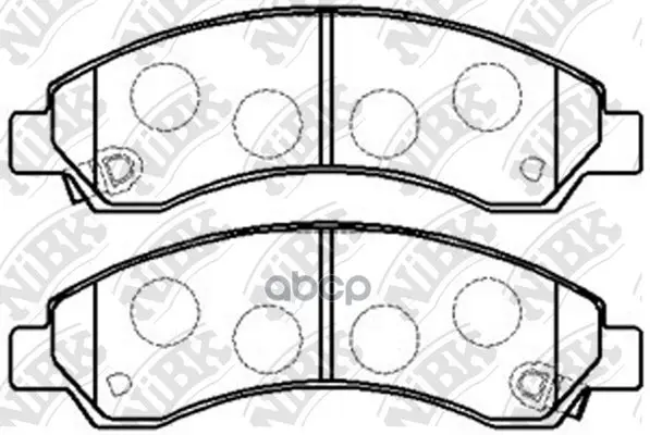 Колодки Тормозные Great Wall Deer/Safe/Safe Suv/Chevrolet Blazer 94- Передние Nibk Pn0502 NiBK арт. PN0502