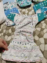 [Simfamily] 6 uds pañal + 6 uds insertar pañal de tela lavable cubierta de pañal ajustable reutilizable de tela pañales disponibles cubierta de pañal