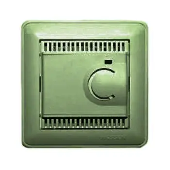 

W59 champagne floor regulator with sensor + 5 to + 50 °c, 10 A, assembly with frame TES-151-48