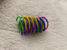 Cat Spring Interactive-Toys Plastic Durable Coil Colorful 20pcs Pet-Action Wide