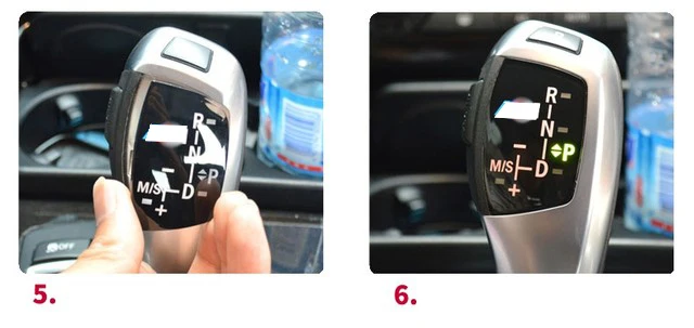 Ручка переключения рулевого механизма автомобиля Панель крышка Стикеры для BMW M X1 X3 X5 X6 F30 F35 F10 F18 F11 F07 GT F15 F16 F25 F18 F20 F21 M3 M5