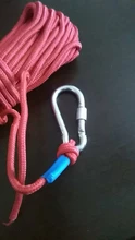 Cuerda de escalada en roca para exteriores, cordón de supervivencia de 20 metros, 6/8MM, accesorios de nailon, cuerda de seguridad de rescate
