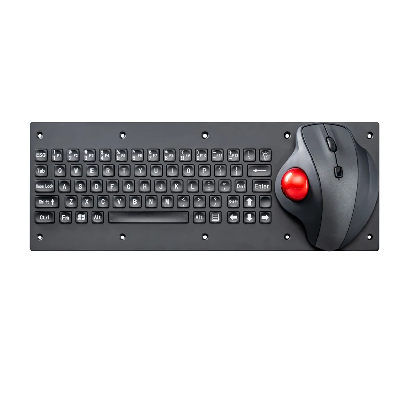 

Ruggedized Industrial Custom Military Keypad Marine Trackball Keyboard With Plastic Button