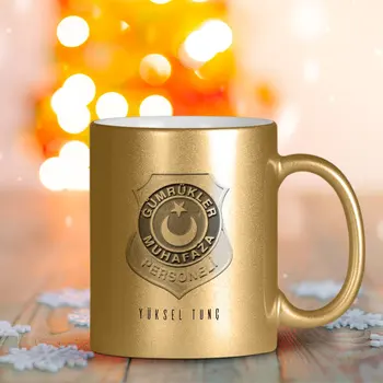 

Personalized Professional Gümrükler Enclosure Staff Gilded Mug Cup