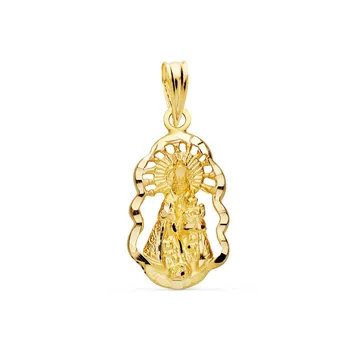 

18k gold pendant Virgin Homeless 18mm. Silhouette [AC1041]