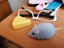 Ratón de Control remoto inalámbrico, juguetes de emulación, ratón electrónico esponjoso, mini ratón para gato, perro, juguete