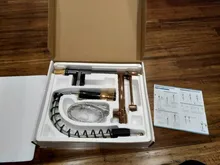 QUYANRE Grifo de cocina con resorte Blackend, pulverizador lateral extraíble, grifo mezclador con mango doble, grifo de fregadero con rotación de 360 para Cocina