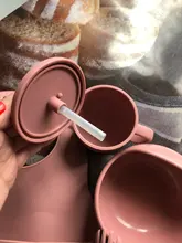 Juego de 5 uds. De cuencos de silicona para bebé, juegos de vasos, sin BPA, cuchara impermeable, alimentación antideslizante, tazón de silicona, vajilla, productos para bebé