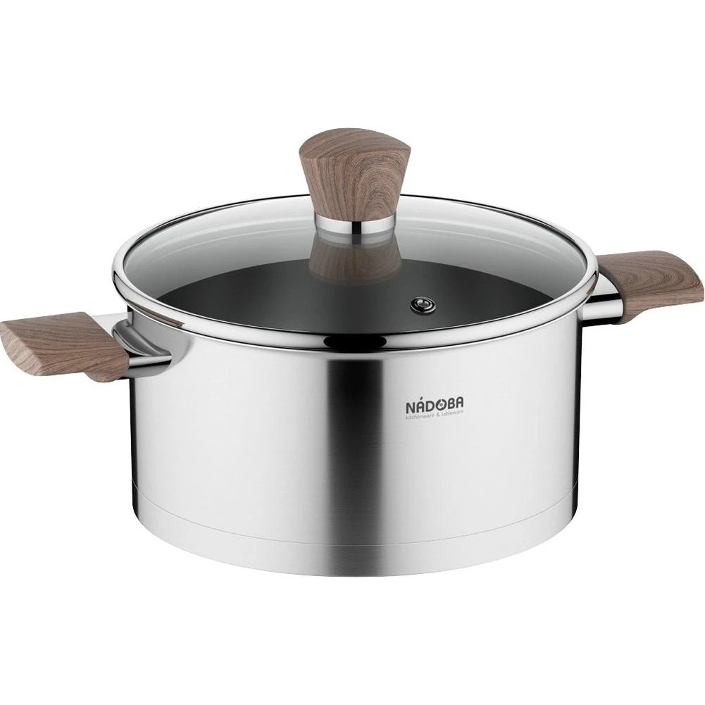 Кастрюля с крышкой NADOBA LUDVA 727012 (20 см; 3 л; покрытие ручки Soft Touch; подходит для всех типов плит)