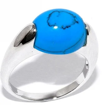 

Silver Wings turquoise silver ring