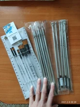 6 unids/set importados varilla de nylon transparente cepillo gouache pintura pluma arte estudiante de arte de papelería suministros