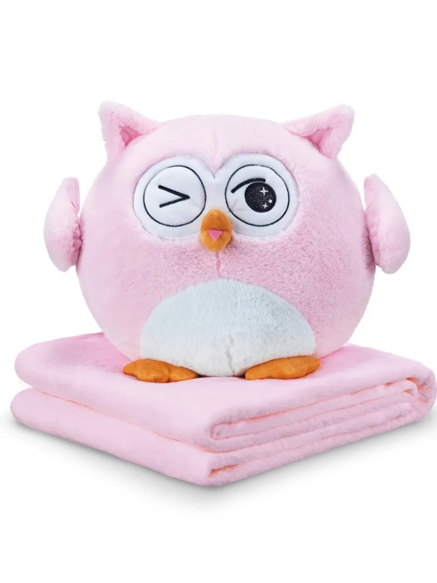 Купить Мягкую Игрушку Сову С Пледом